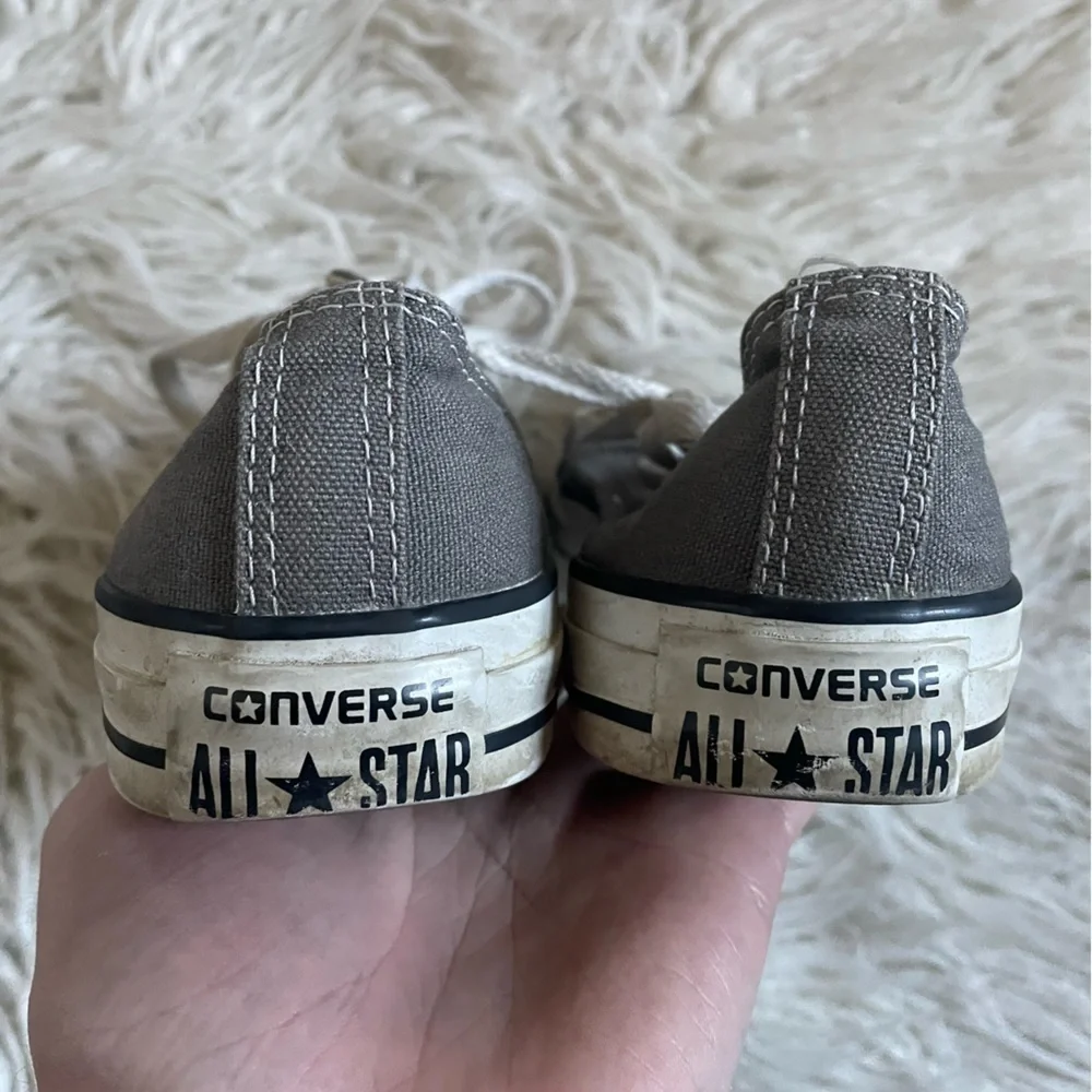 Converse Charcoal Gray Chuck Taylor All Star Classic Low Top Canvas Sneakers 6